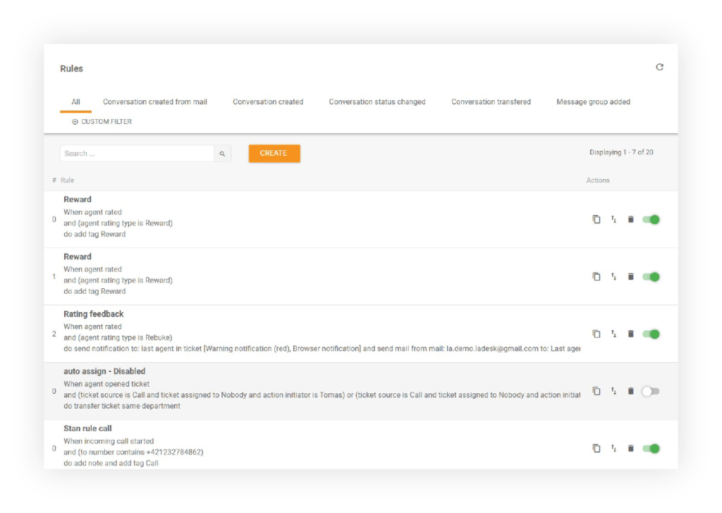 Règles-Fonctionnalités-LiveAgent