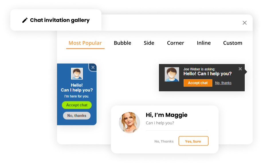 Galerie d'invitations au chat